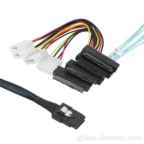 Power Cable Server Sata/Sas Red Flat Cable